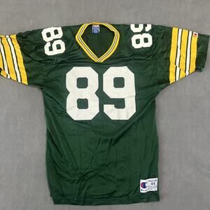 Vintage 1990's Mark Chmura Green Bay Packers #89 Champion Jersey Size 44 S